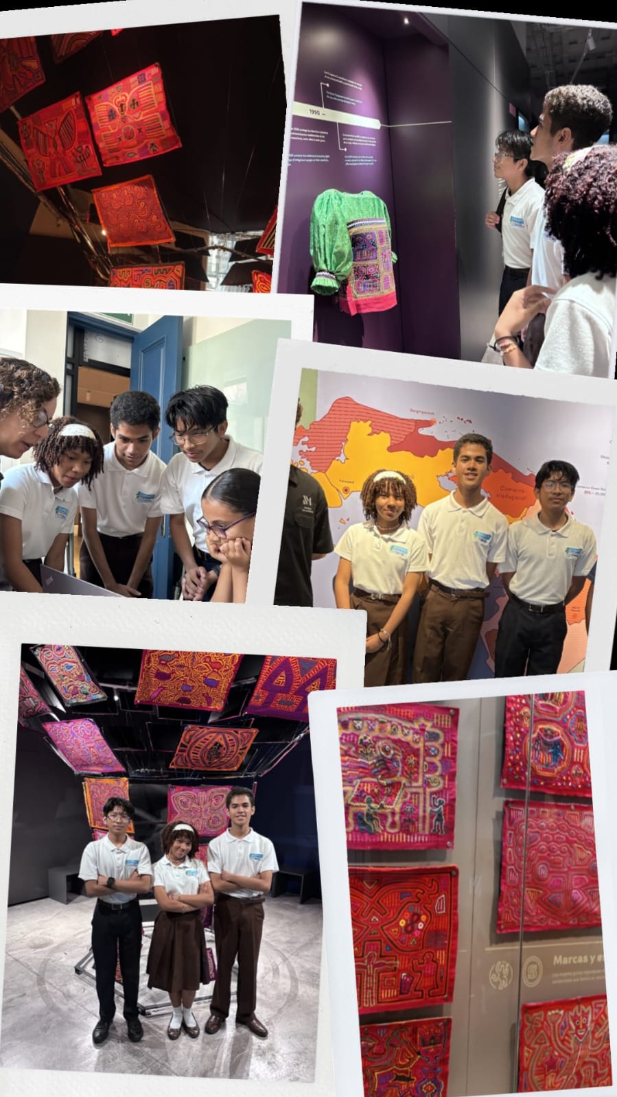 Museum visit photo collage
